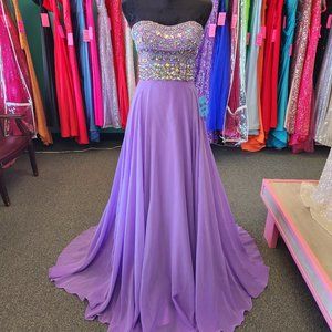 Mori Lee 95005 Deep Lavender Size 4 Prom/Evening Formal
